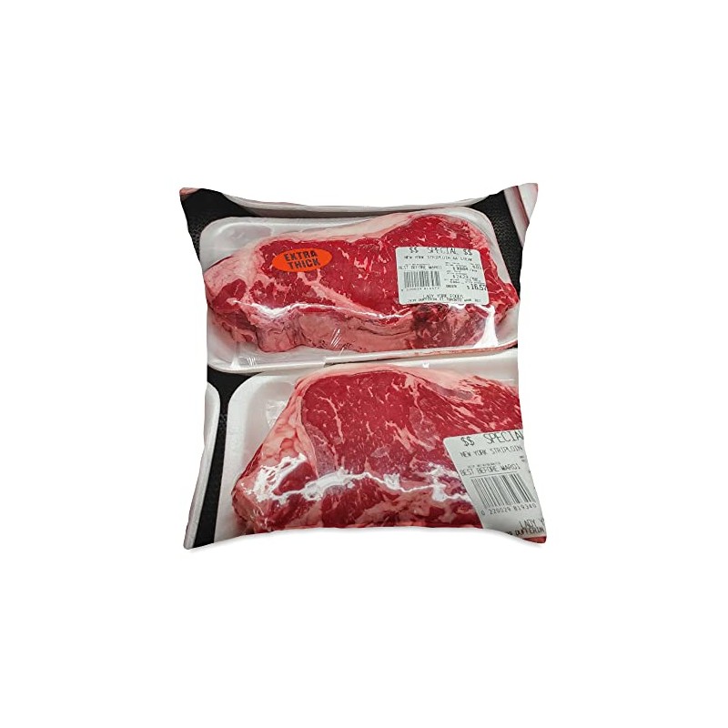 Steak Out Throw Pillow