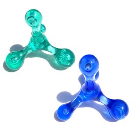 Trigger Point Massager, Pack of 2 Trigger Point Pusher 4 Heads Massager Body Massager Trigger Point Massager for Back, Neck, Shoulders and Feet Relaxation Gift