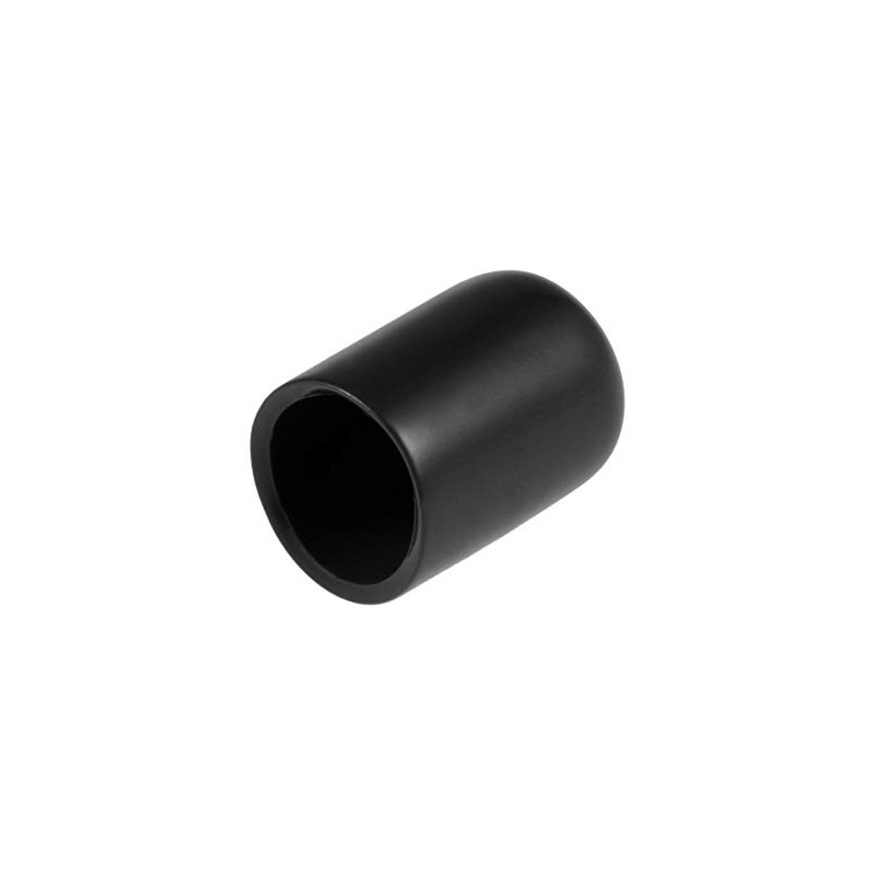 sourcing map 20pcs Rubber End Caps 12mm ID Vinyl Round