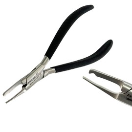 Optical Pliers for Adjusting and Bending Eyeglasses Arms & Frames & Nose Pad Applying Pliers | Black Grip Handle | German Stainless Steel Eyewear Adjusting Pliers (Black-#22 Nose Pad Applying)
