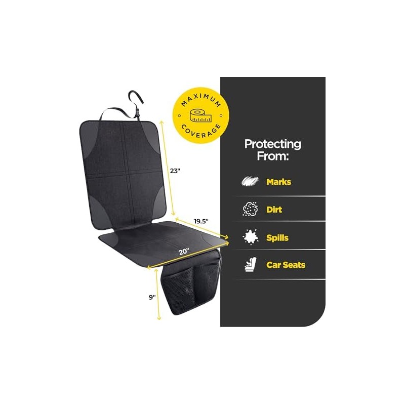 Lebogner Protector de asiento de coche para bebé y niño,