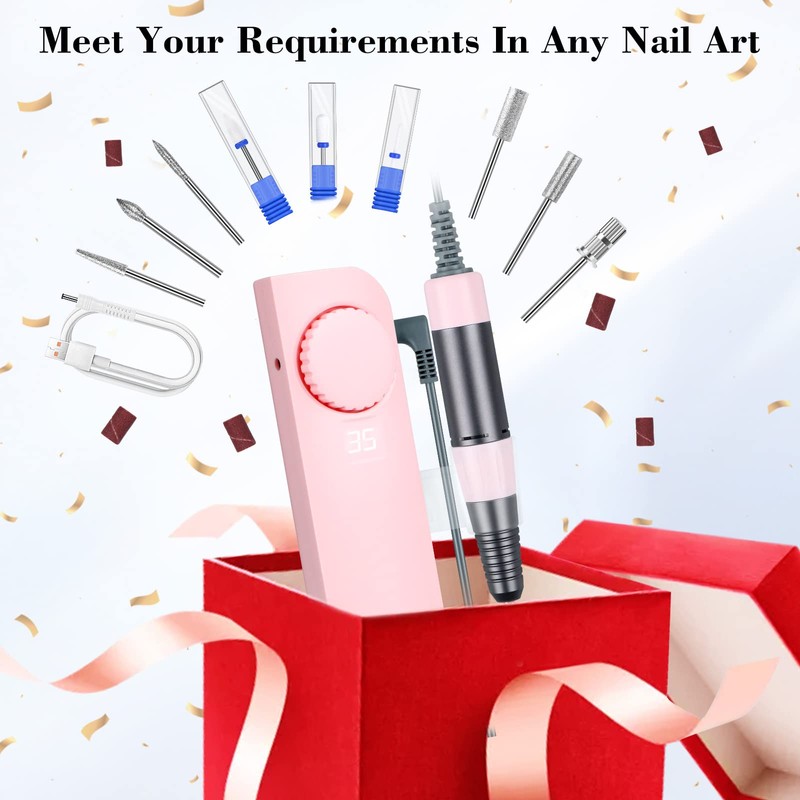 Saviland Electric Nail Drill – (Motor sin núcleo) Máquina de