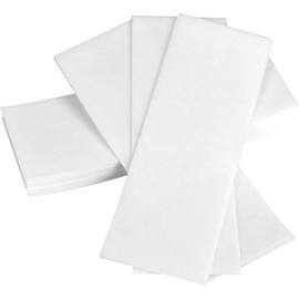 Eson Paper Waxing Strips For Depilation 100pcs, Non Woven Disposable Plain White Waxing Sheetsm, Professional Salon-Quality, For Waxing At Home, Salon
