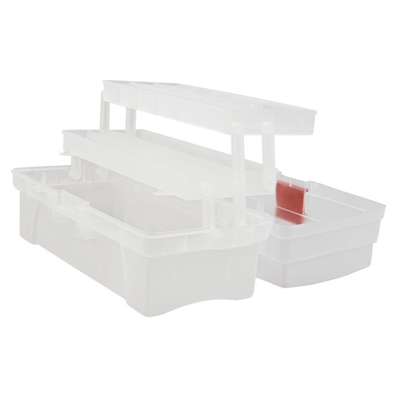 Caja Botiquín Vanity 14", Transparente/rojo - 6475 Santul