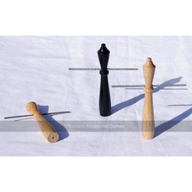 Masters Traditional Games Skittles Bar Billiards Set (2 Natural Wood, 1 Black)