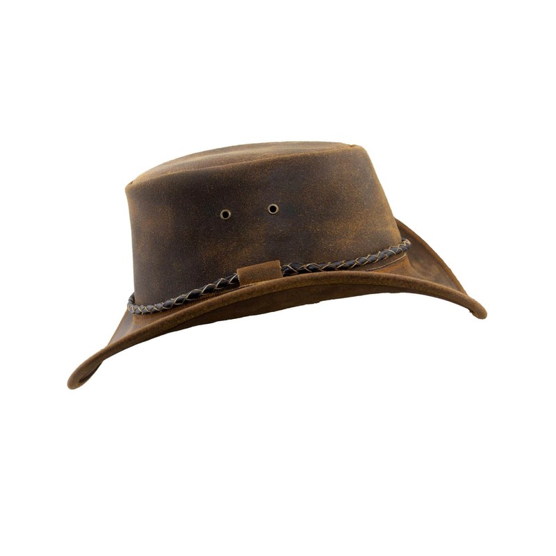 Black Jungle Kimbolton Leather Western Hat Australia Cowboy Hat, tan