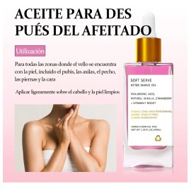 Aceite Para Después Del Afeitado Aroma A Fresa Y Vainilla