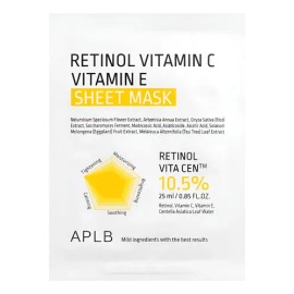 Mascarilla Coreana Retinol Vitamina C E 25ml