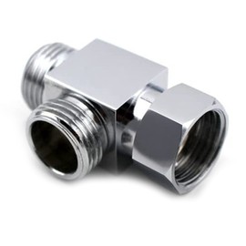 3-way valve diverter valve, T-piece valve, stainless steel, T-adapter shower head, diverter valve, for corner valves, diverter from bathroom, shower, T adapter, for toilets, bathroom, kitchen,
