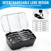 Head-Mounted Magnifier Glasses,Hands Free Lighted Head Mount Magnifier,Magnifying Glasses with