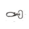 Pack of 5 Premium Swivel Carabiner Hooks for Bags Carabiner