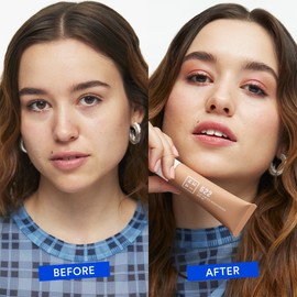 3ina MAKEUP Vegan Cruelty Free The Tinted Moisturiser SPF30 622 Dark Sand BB Cream Light to Medium Coverage Hyaluronic Acid SPF Face Moisturiser for All Skin Tones