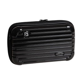 VPH Mini Chinese Mahjong Black 144 Sheets Travel Box with Ruler Tablecloth