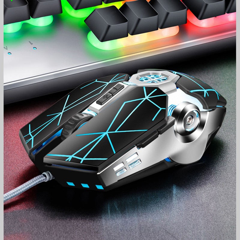 Mechanical Gaming Mouse Precise Control Quick Response RGB Ergonomic Wired