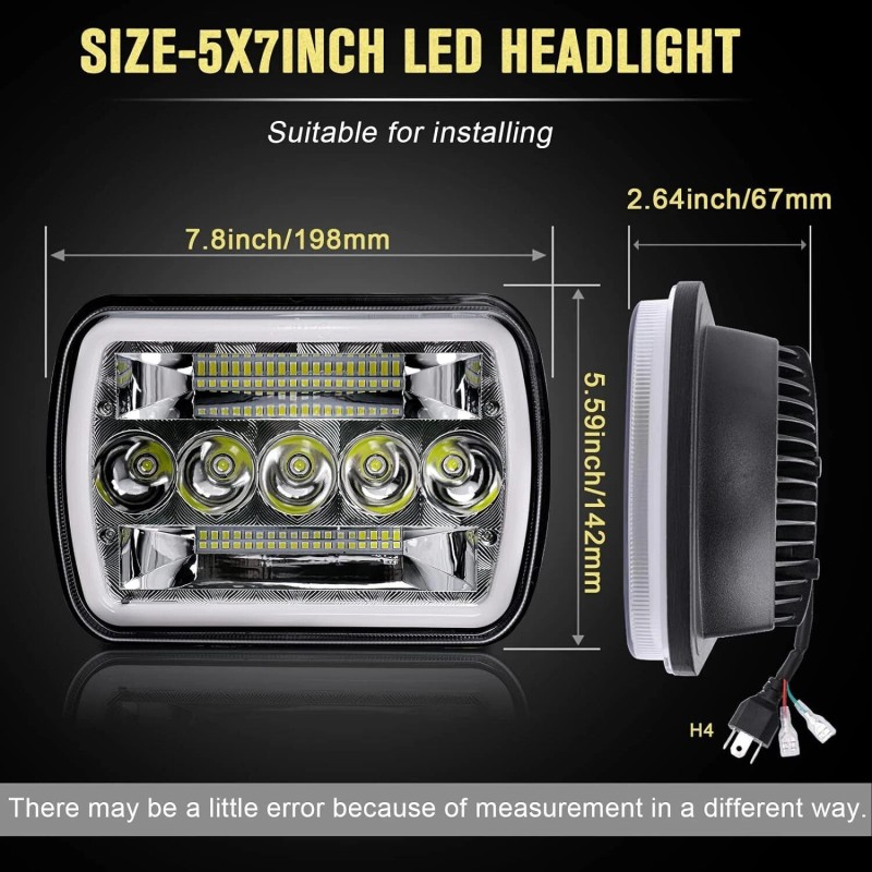 Unbranded For International Harvester 9900 9200 9400i 5x7" 7X6" LED