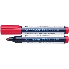 Schneider Schreibgeräte Board-Marker Maxx 290, nachfüllbar, 2-3 mm, rot,
