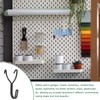 sourcing map 50Pcs Pegboard Hooks, Stainless Steel 1 Inch Spacing