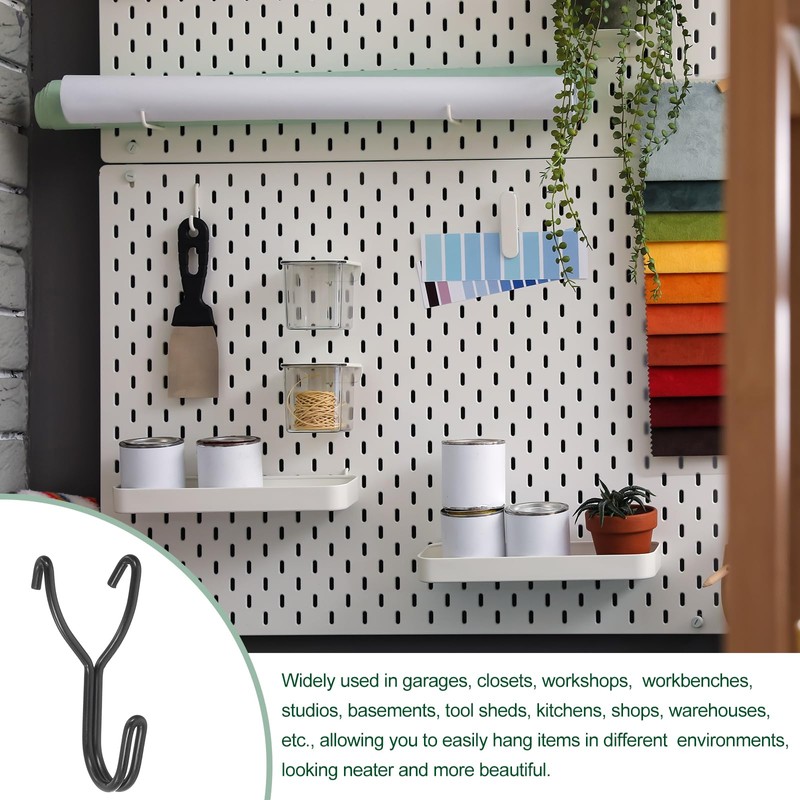 sourcing map 50Pcs Pegboard Hooks, Stainless Steel 1 Inch Spacing