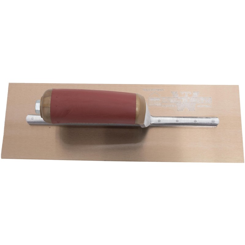 MARSHALLTOWN PermaShape Finishing Trowel, 14 x 5 Inch Flat Golden