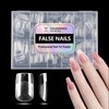 Puntas de uñas cortas cuadradas de cobertura completa - 216