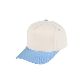 JINS CLOSET Two Tone Canvas Trucker Hat Baseball Cap (US, Alpha, One Size, Sky Blue)