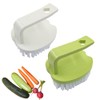 2 Pack Vegetable Scrubber Brush | Fruit Vegetable Stiff Bristles,