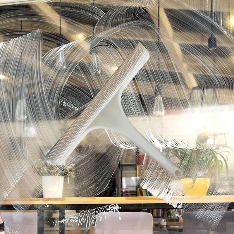 Glass Wiper with Non Slip Handle Silicone Window Cleaner Squeegee