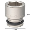 TONE Impact Socket 6NV-34 Insertion Angle 0.7 inch (19.0 mm)