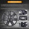 AUTOFREE AUTOFREE 16 Silver Lacquer Hubcaps for 2006-2011 Honda Civic