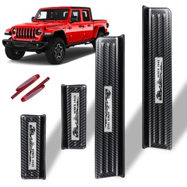 Rowa 304 Stainless Steel Door Sill Guards Specifically Designed for Gladiator, Compatible with Jeep Gladiators 2018-2025