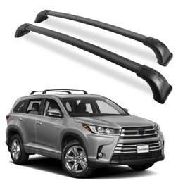 Richeer 220LBS Roof Rack Cross Bars for 2014-2019 Highlander XLE/Limited & SE/LE/LE Plus/LE Hybrid with Anti-Theft Locks for Cargo Racks Rooftop Luggage Canoe Kayak Bicycle roof Bag