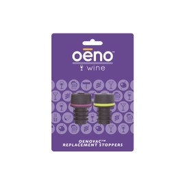 Oenophilia Oeno-Vac Pump Vacuum Pump Extra Stoppers - Assorted Colors - Set of 2