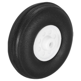 MECCANIXITY RC Airplane Wheels, 1.3 Inch OD RC Plane Parts Wheels Model Airplane Light PU Sponge Tire Tail Foam Wheel for DIY RC Model Plane Aircraft
