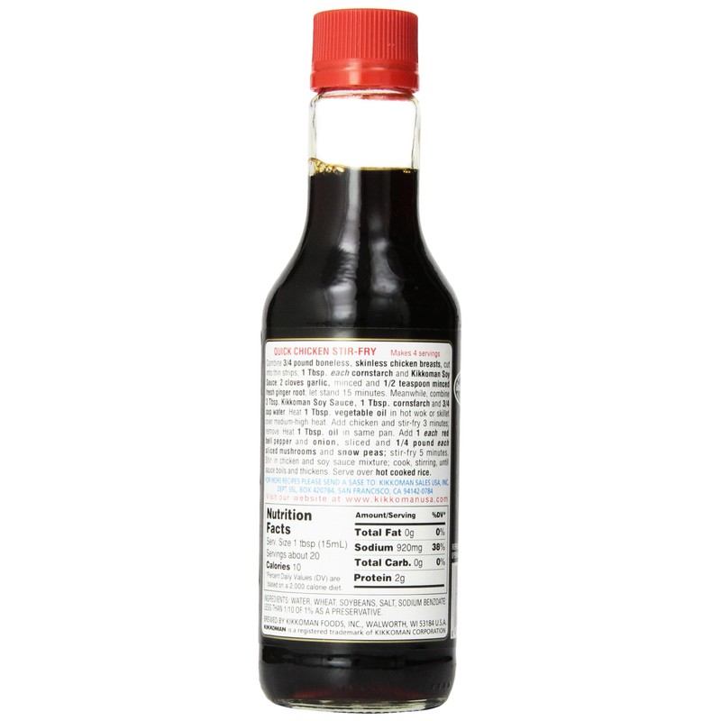 Kikkoman Soy Sauce, 10 Fl Oz
