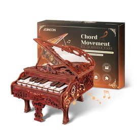 3D Wood Keyboard Piano Model Kit, Playable 3D Wooden Puzzle Digital Piano, Interactive Home Décor 3D Puzzle for Adults and Kids