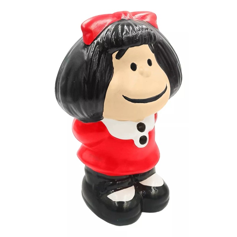Muna Maceta Cerámica Mafalda Pintada A Mano Esmaltada Decorativa