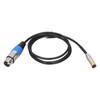 3Pin Audio Cable Mini Male to XLR Female Zinc Alloy
