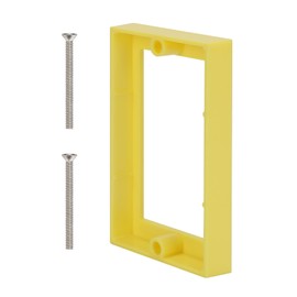 XGGYA Single Gang Receptacle Outlet Box Extenders 1/2",Include 2Screws (6-32 x 1.25),Electrical Outlet Extender for Electrical Outlet Box & Electrical Outlet Switches, Yellow (Pack of 1)