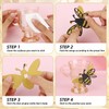 24PCS 3D Bee Wall Stickers,Double Layer Honey Bee Decals,2 Sizes