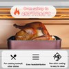 Turkey Roasting Pan/Roasting Pan with Nonstick Rack，16.5x12.5IN Stainless steel Turkey