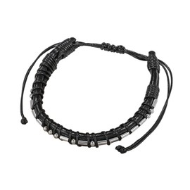 CIOUYAOS Morse Code Leather Bracelet, I Love You Secret Message Gifts with Black Gift Box, Christmas Anniversary Birthday Gifts for Best Friend Son Husband Dad Couple