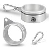 Anovo Flag Pole Rings, Flagpole Rings Aluminum Alloy 360° Rotating