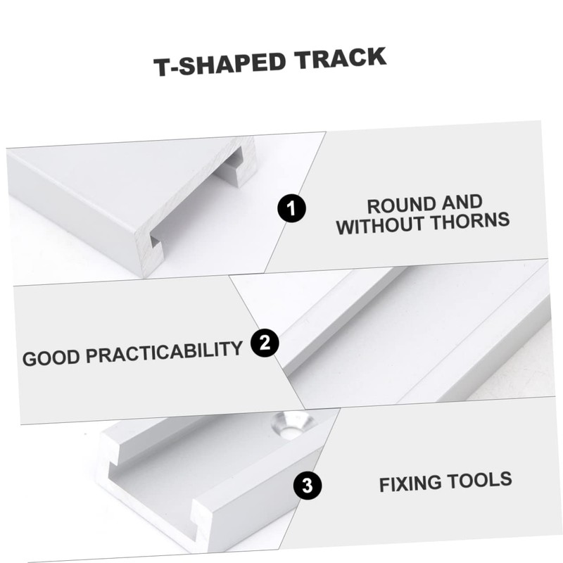 DOITOOL Ergonomic Handle T-Shaped Rail Clamp 300mm Clamp Slot Fixing