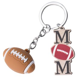 Guqqeuc Rugby Keyring Gift for Mom Wife Wedding Anniversary Birthday Gift for Daughter Granddaughter Rugby Gifts for Women Girls Rugby Fan Player Gifts for Girlfriend Besties Rugby Keychain Gifts