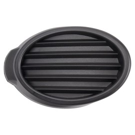 TRQ Front Right Fog Light Hole Cover Black Passenger Side Compatible with 2012-2014 Ford Focus FO1039116