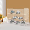 Acrylic Display Case, 3-Tier Bakery Pastry Display Cabinet with Doors,