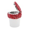 Car Ashtray DiamondStudded Smokeless Container with LED Light Indicator Multifunctional
