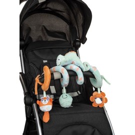 Chicco Chamaeoleon Pram Game Baby Pram Crib Stroller with Fun Play Activities Super Soft Fabric 0 Months+, Multi-Colour
