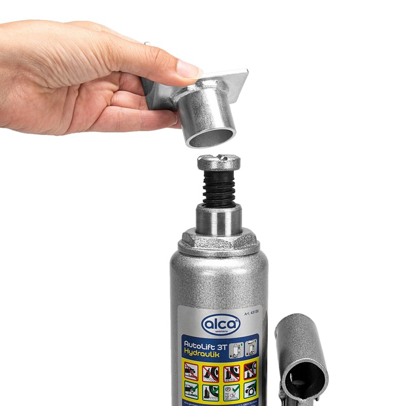 alca L-shaped Metal Adapter Bracket Fits Hydraulic Bottle Jack Open