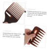 FOMIYES Professional Hairdressing Comb Set Wide Tooth Plastic Comb for